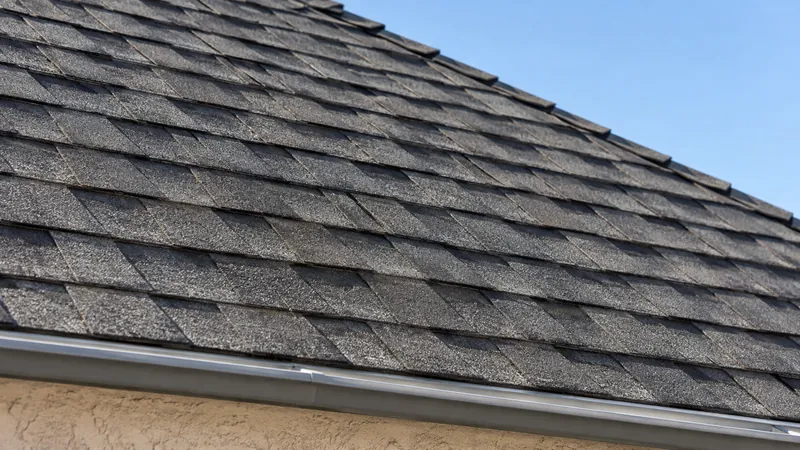 Asphalt shingle roof on a Southern California home
